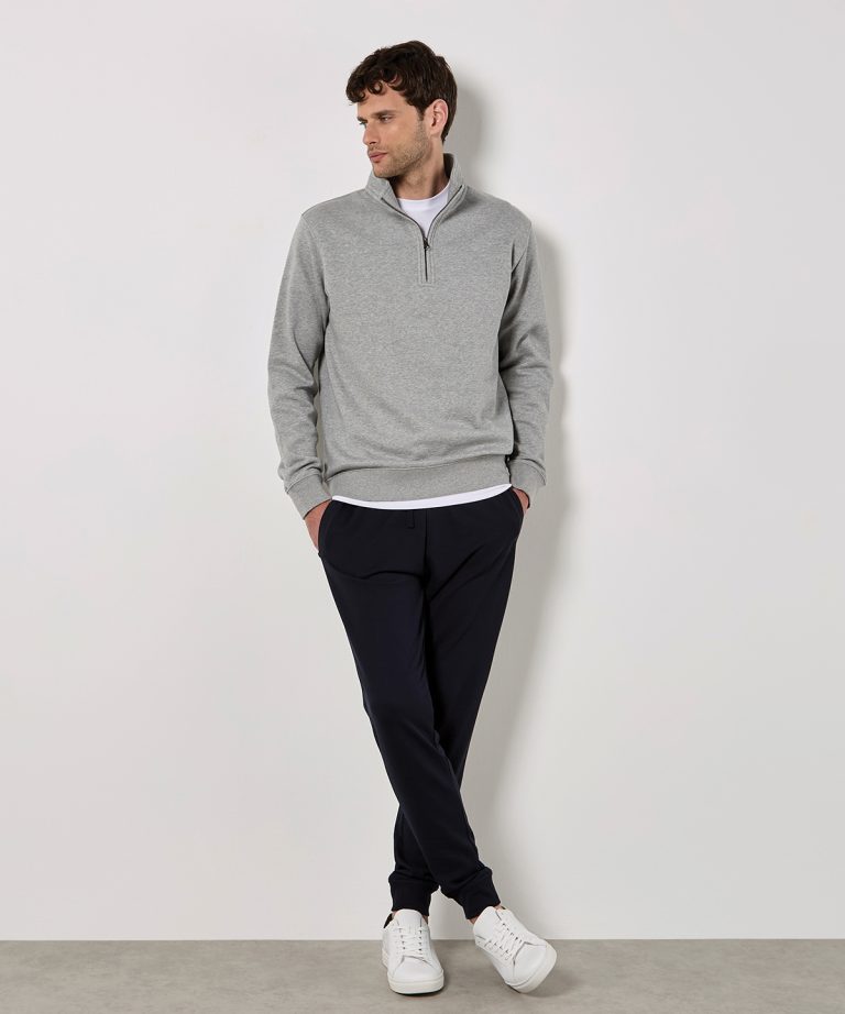 Regular fit ¼-zip sweatshirt