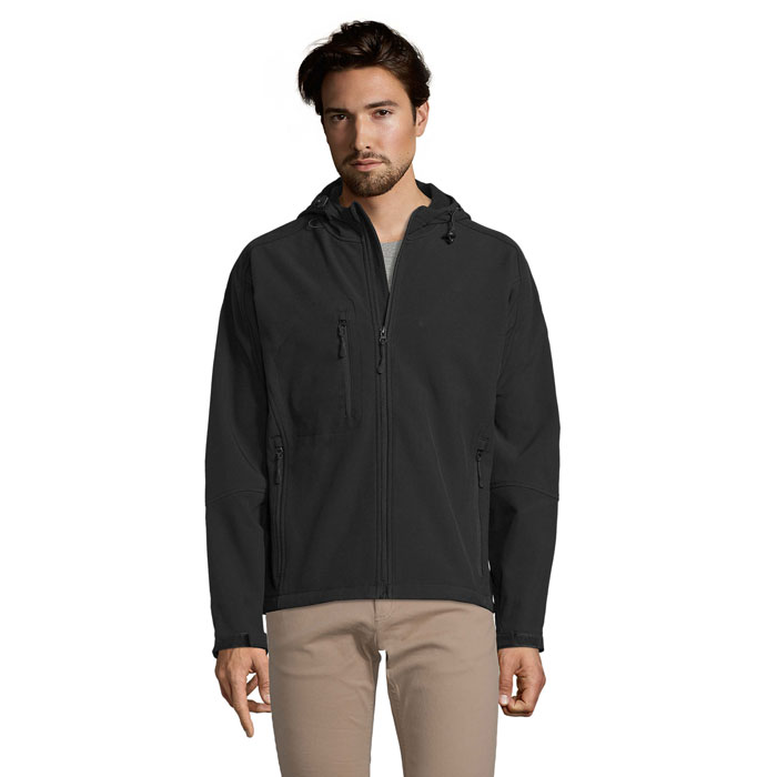 Replay Men's Hooded Softshell Jacket