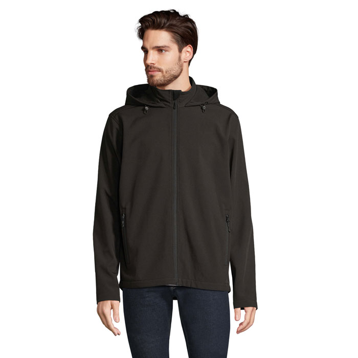 Race Hooded Men's Softshell Jacket