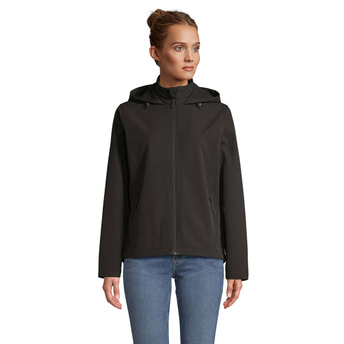 Race Hooded Women's Softshell Jacket