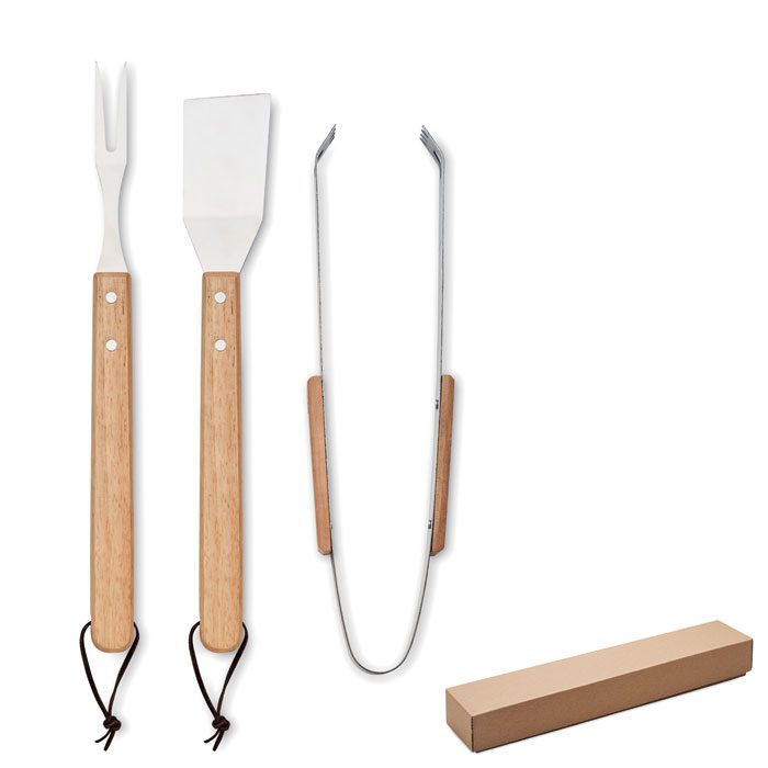 SMOKEY Stainless Steel BBQ Tool Set
