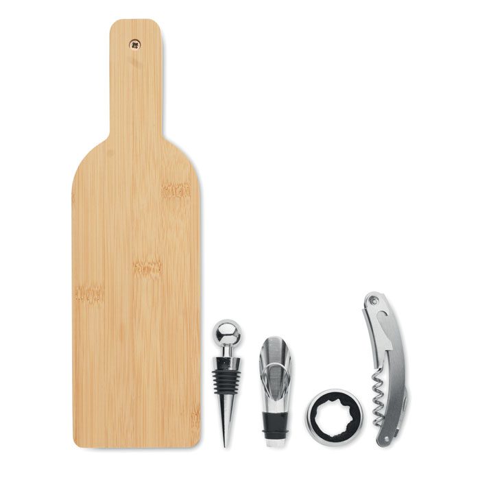 VinoVault Bamboo Wine Gift Set