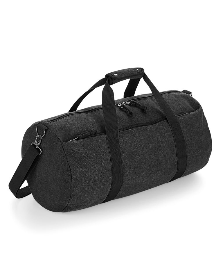 Vintage Canvas Barrel Duffel Bag