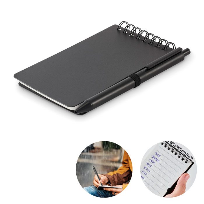 KIT Water-Repellent Notepad with Pen
