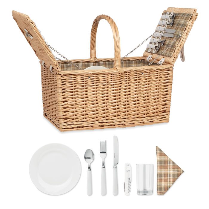 MIMBRE PLUS Wicker Picnic Basket Set