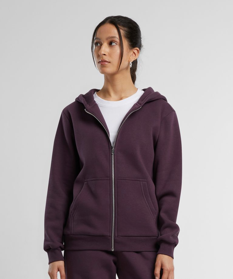 Women’s fluffy zip hoodie