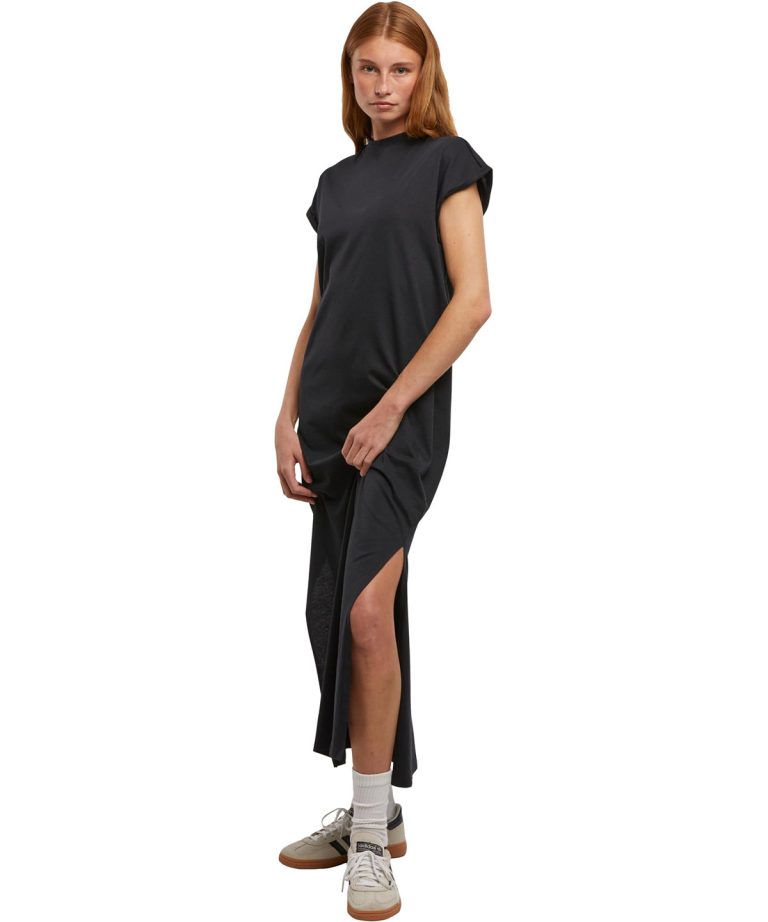 New Morning Studios Women’s long extended shoulder dress