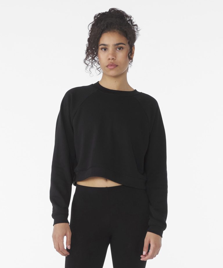 Women's raglan pullover fleece