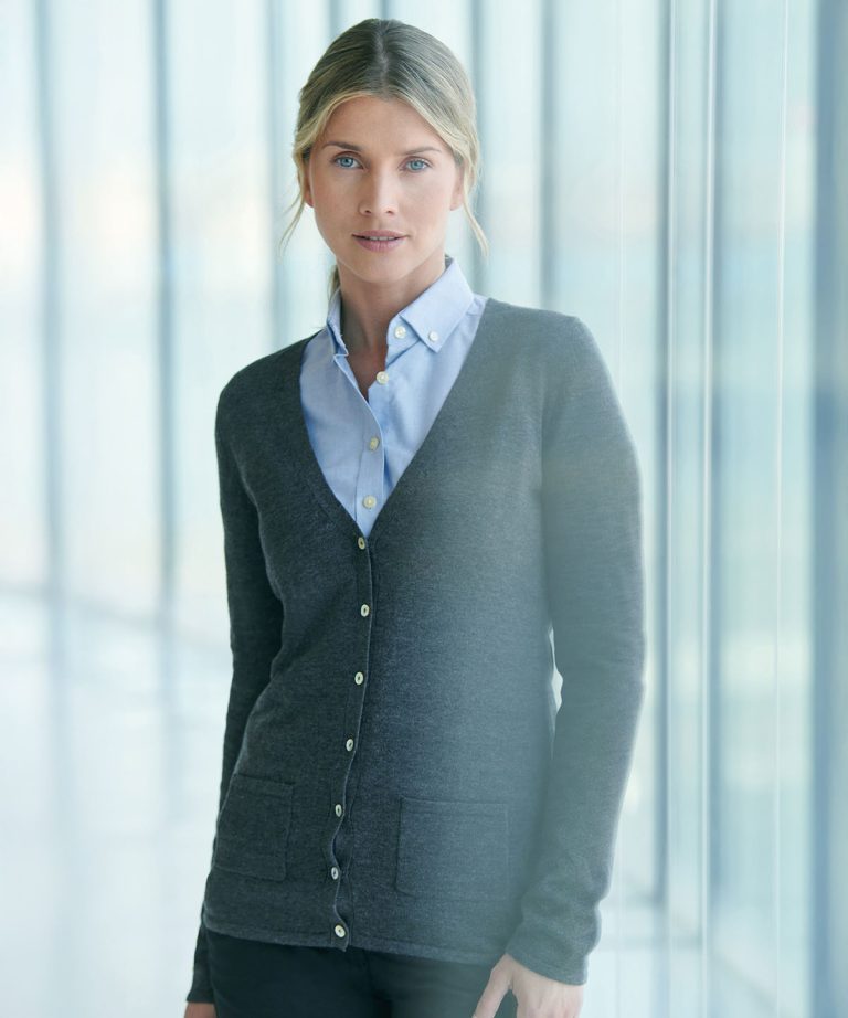 Women's v-button cardigan
