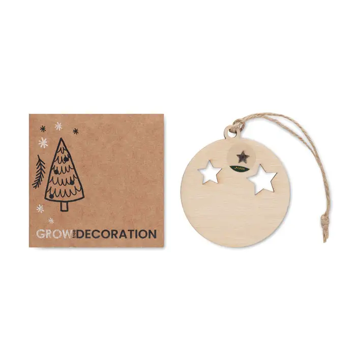 ROSEED Wooden Christmas Bauble Decoration