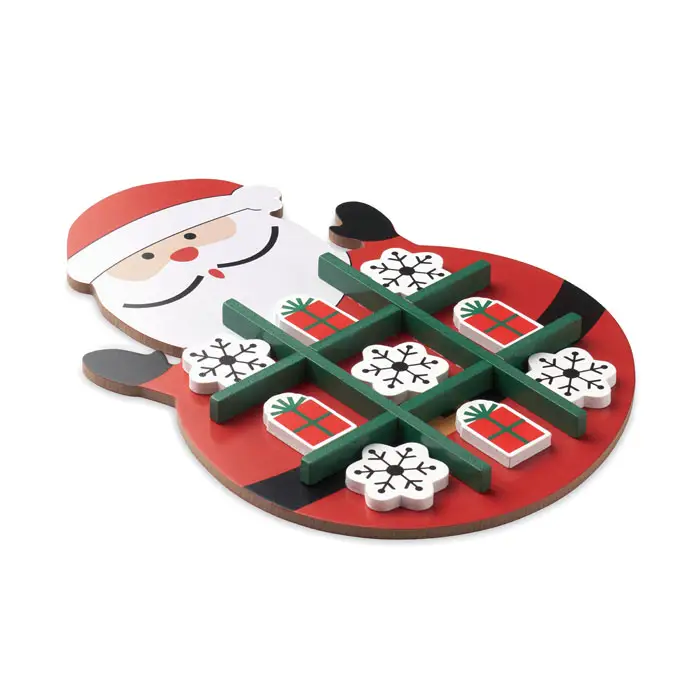 HOHOTOE Wooden Christmas Tic Tac Toe Game