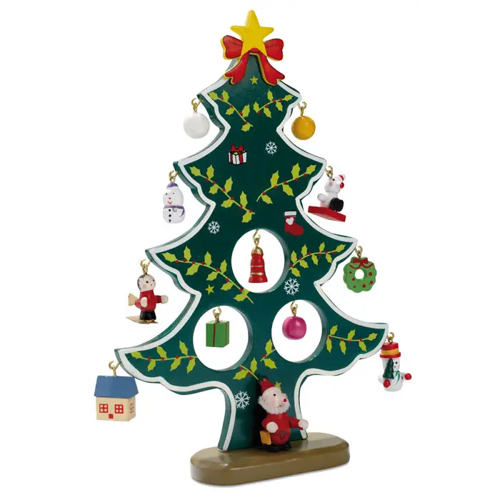 WOODTREE Wooden Christmas Tree Decoration
