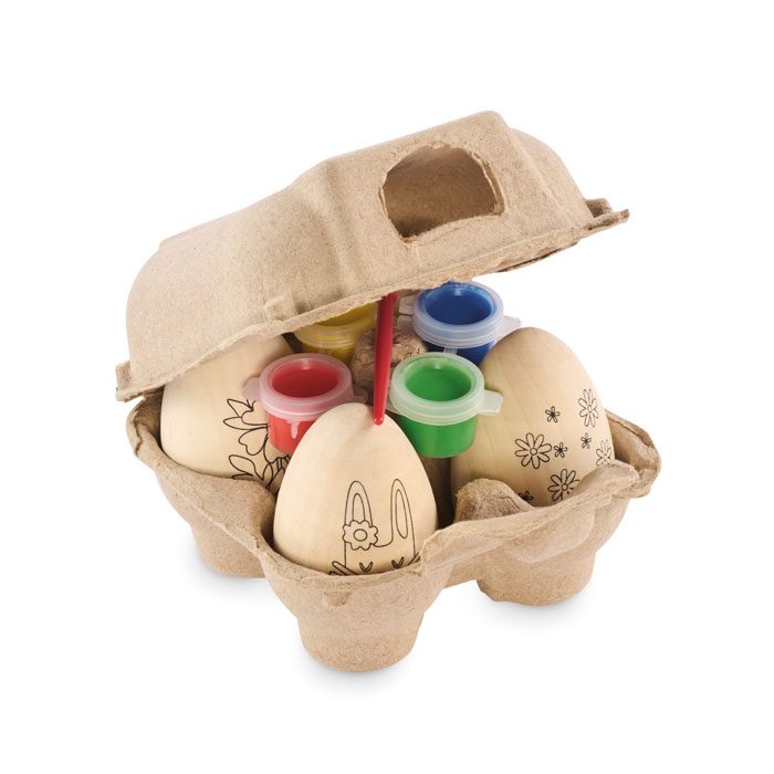 EISET Wooden Easter Egg Painting Set