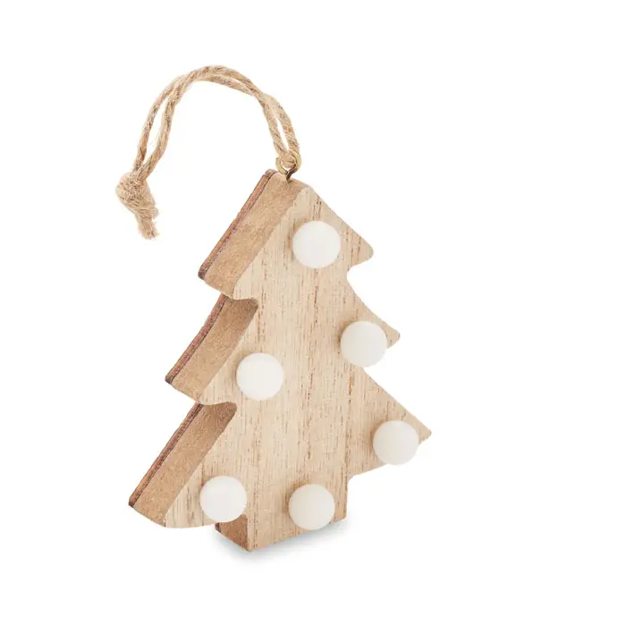 LULIE Wooden LED Christmas Tree Decoration