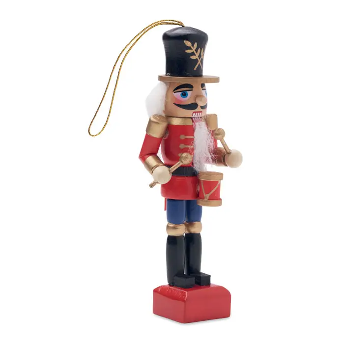 JOLLY Wooden Nutcracker Ornament