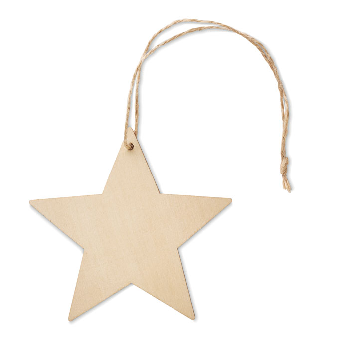 ESTY Wooden Star Christmas Decoration