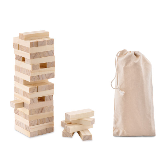 PISA Wooden Toppling Tower Game