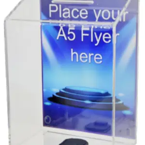 Clear SDF12 Wedge Collection Box
