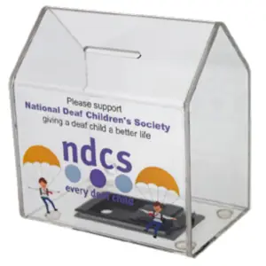 The Clear House Collection Box