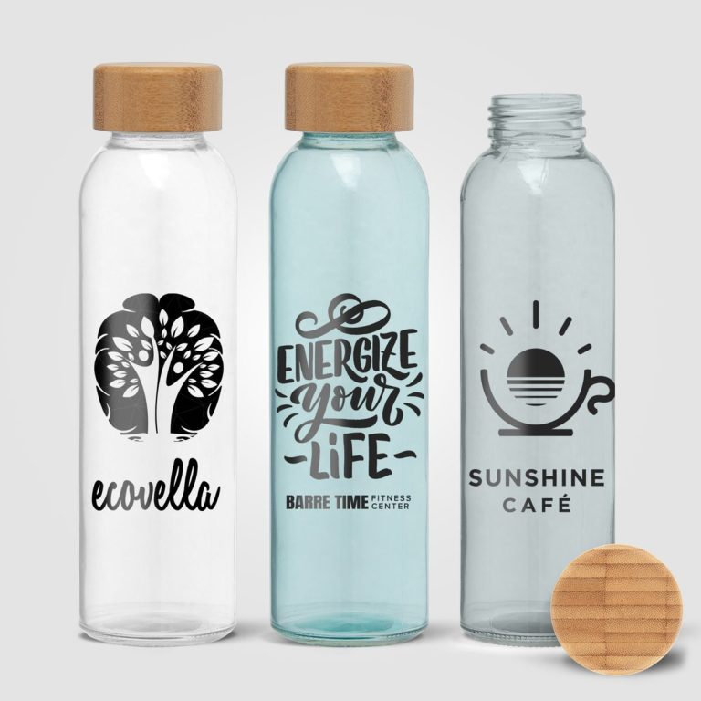 Alpine 500 ml Glass Bottle with Bamboo Lid