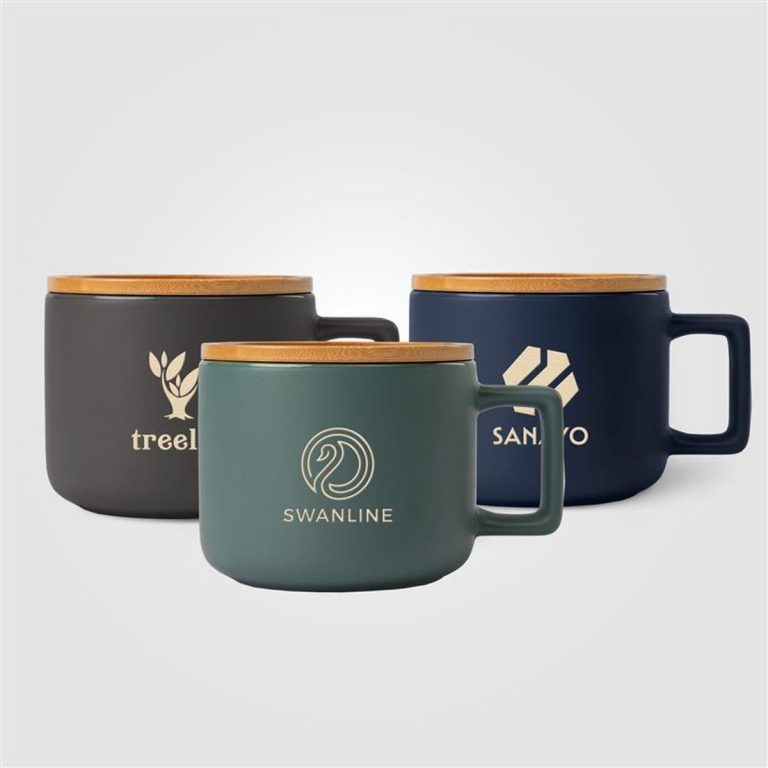 Café Virtuoso Ceramic Bamboo Lid Mug 355 mL Ceram-X