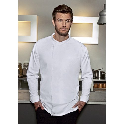 Karlowsky Long-Sleeve Throw-Over Chef Shirt Basic