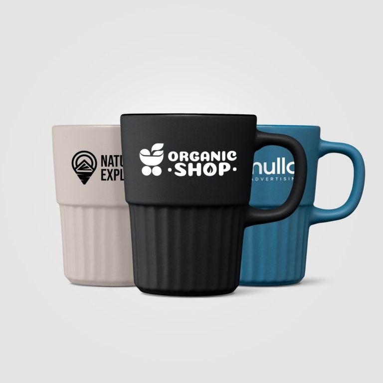 Majesty Ceramic Matte Finish Fluted Mug 445 ml