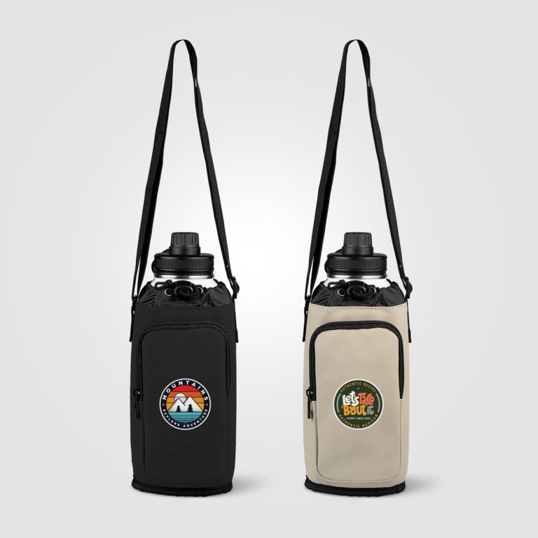Malmö Recycled PU Zipper Pocket Bottle Bag 1.8 L