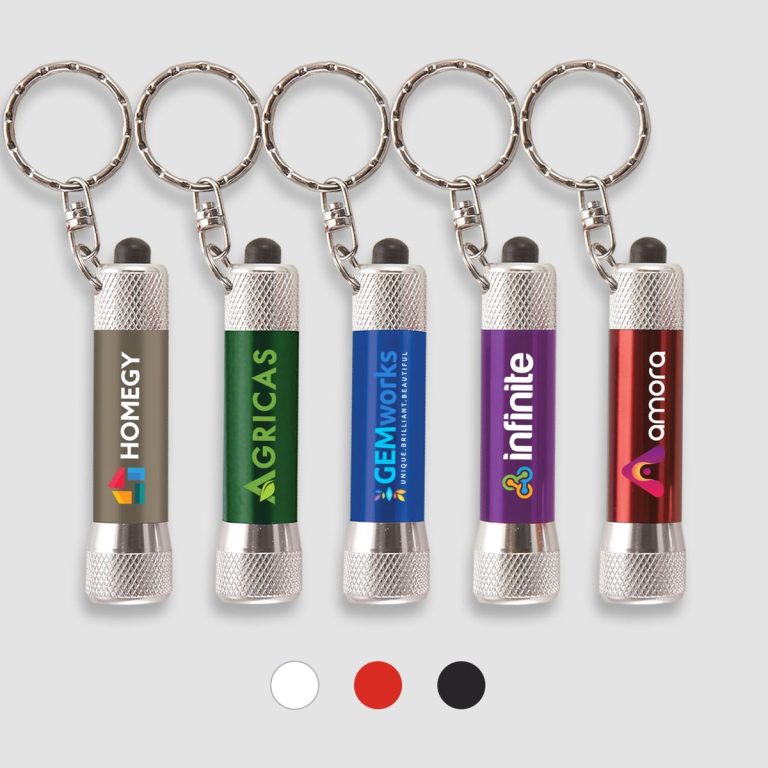 McQueen Metal LED Keyring Torch
