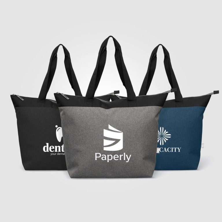 Metropolis™️ 600D Recycled Polyester Zippered 44-can Cooler Tote Bag 20L