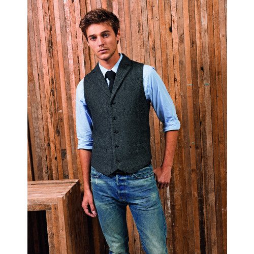 Premier Mens Herringbone Waistcoat