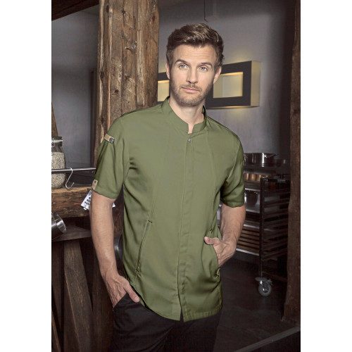 Short Sleeve Chef Jacket Green-Generation Karlowsky