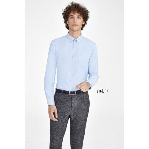 SOL'S Boston Fit Long Sleeve Men's Oxford Shirt 130gsm