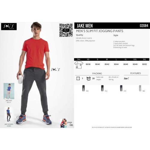 SOL'S Jake Slim Fit Jog Pants
