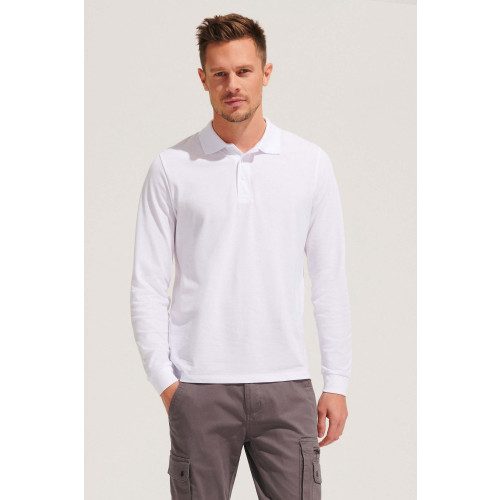 SOL'S Prime Lsl Unisex Long Sleeve Polycotton Polo Shirt Piqué 200gsm