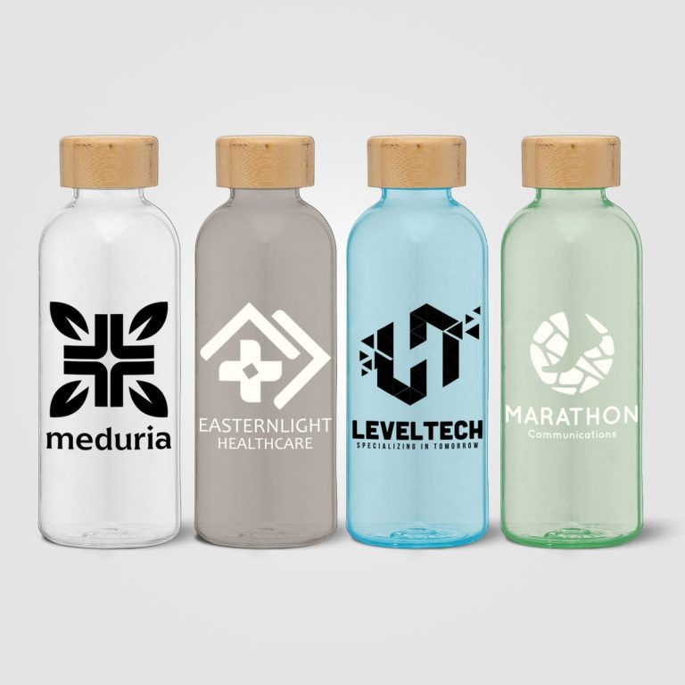 Strom 650 ml rPET Water Bottle with Bamboo Lid