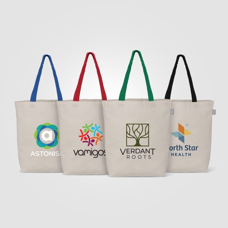 Tonga Essentials Recycled 5oz Cotton Coloured Handle Tote 11L
