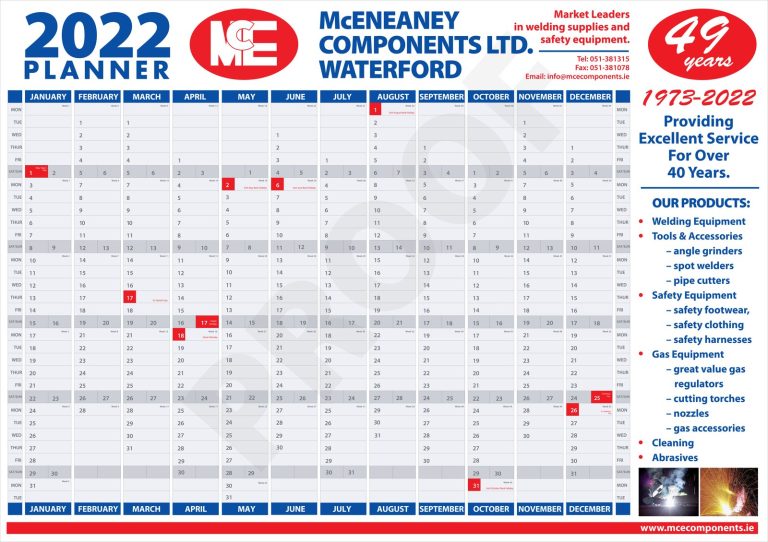 Branded Year-at-a-Glance Wall Planners 2027