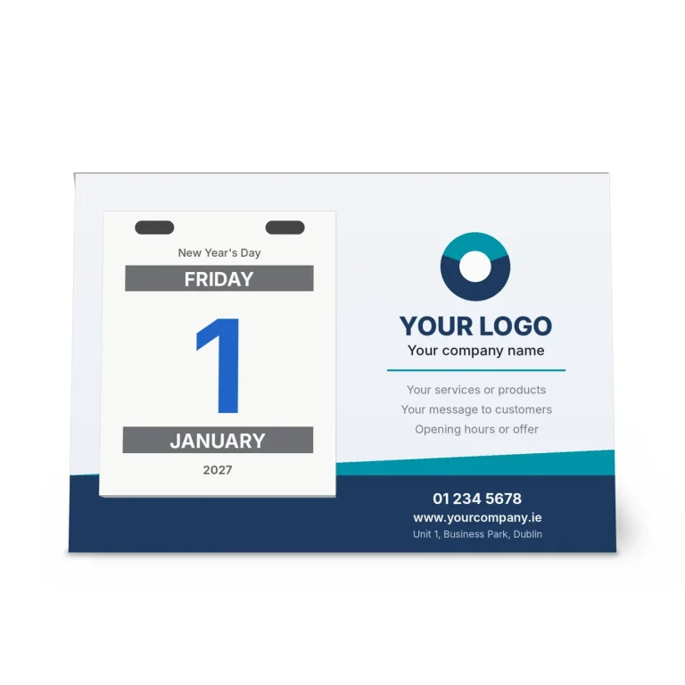 Daily Tear-Off Desk Calendars on Easel Base