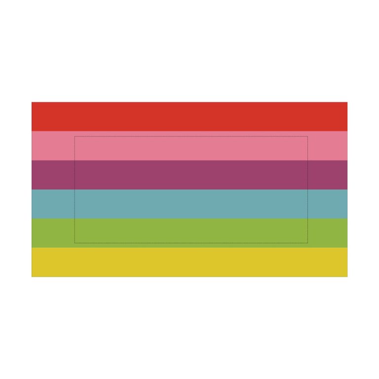Rainbow Rectangular Eraser